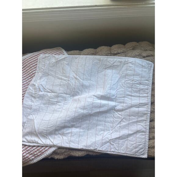 Threshold Standard Reversible Cotton Stripe Quilt Sham Pillow Cover Terracotta - Picture 6 of 8